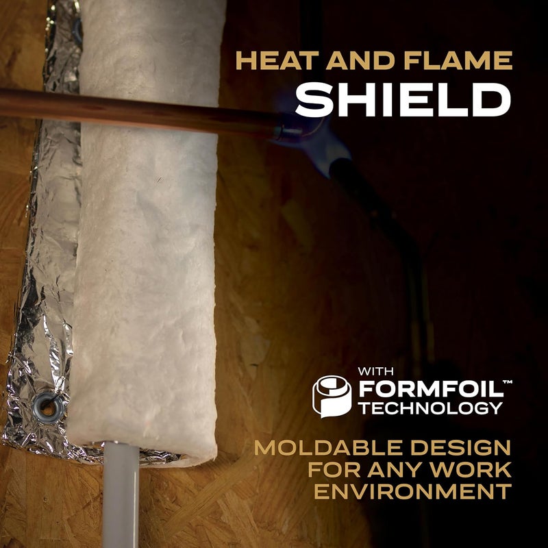 Bernzomatic Heat and Flame Shield with FormFoil Technology – Moldable, Reusable, Heat Transfer Resistant 12''x12'' Protective Heat Shield with Grommets, Heat Resistant up to 2200°F - Image 4